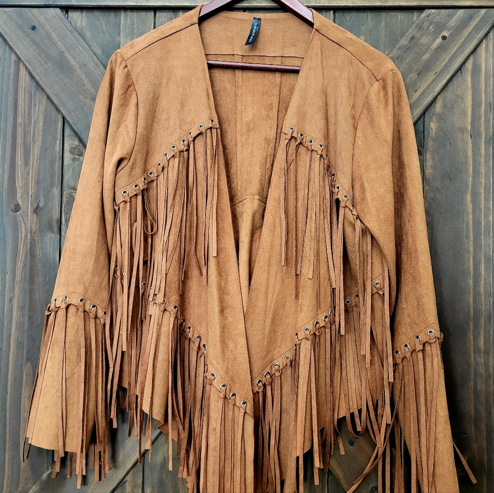 Fringed Jacket with a Boho/ Western Flair